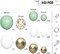Sage Green White Gold Balloon Garland Arch Kit, 146Pcs Latex Balloons Different Sizes 18 12 10 5 Inch for Birthday Baby Shower Gender Reveal Wedding Party Decoration